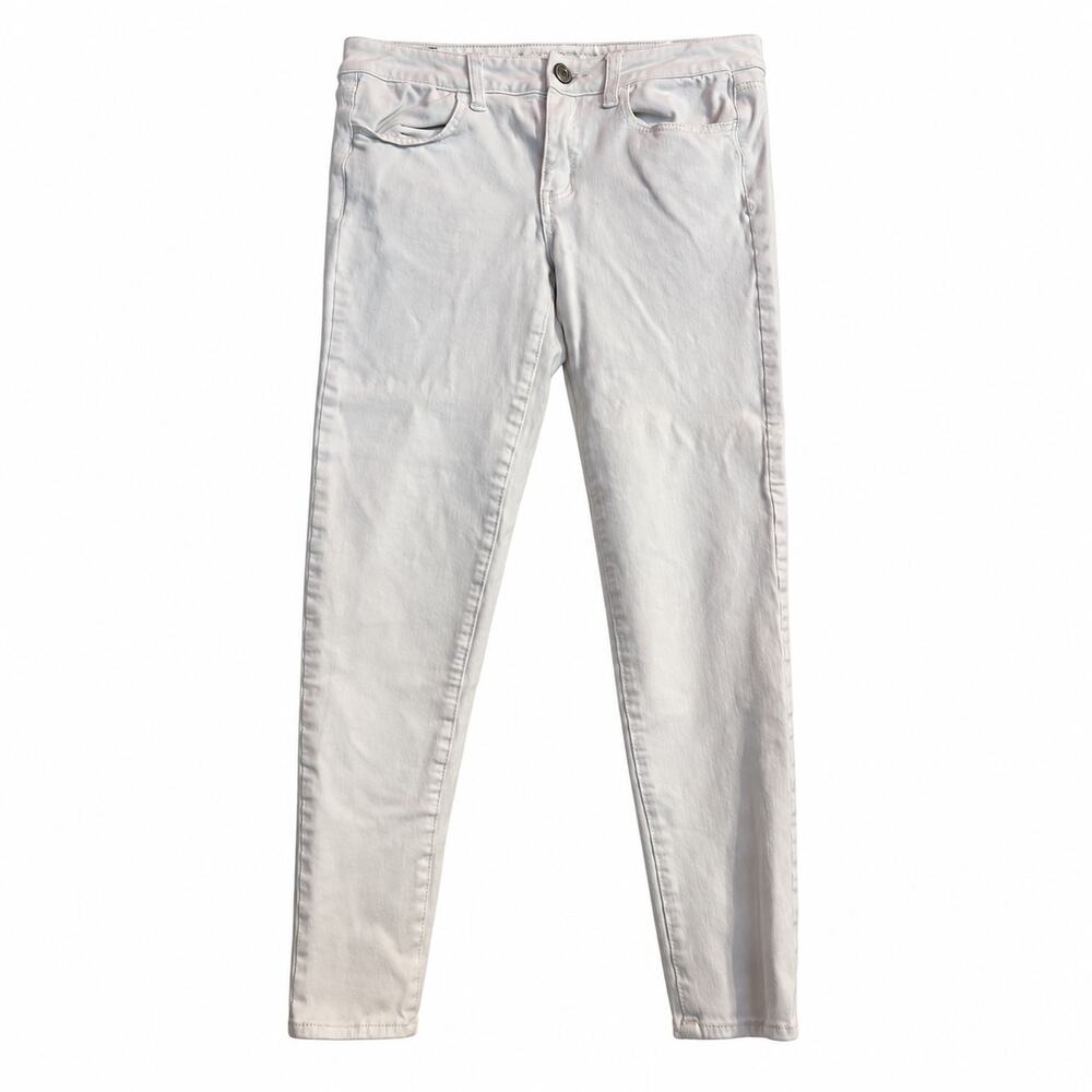 American Eagle White Stretch Skinny Jeans Womens 8 Regular